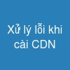 Xử lý lỗi khi cài CDN