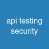 api testing security