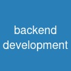 back-end development