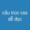 cấu trúc css dễ đọc