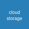 cloud storage