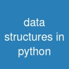 data structures in python