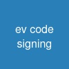 ev code signing