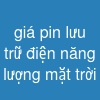 giá pin lưu trữ điện năng lượng mặt trời