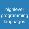 high-level programming languages
