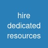 hire dedicated resources