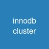 innodb cluster