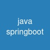 java springboot