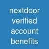 nextdoor verified account benefits