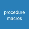 procedure macros