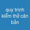 quy trình kiểm thử căn bản