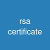 rsa certificate
