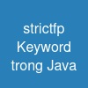strictfp Keyword trong Java