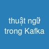 thuật ngữ trong Kafka