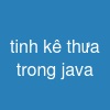 tính kế thừa trong java