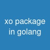 xo package in golang