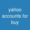 yahoo accounts for buy