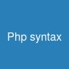Php syntax