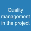 Quality management in the project