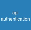 api authentication