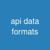 api data formats