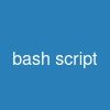 bash script