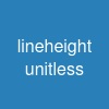 line-height unitless