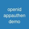 openid appauthen demo