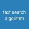 text search algorithm