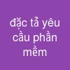 đặc tả yêu cầu phần mềm