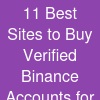 11 Best Sites to Buy Verified Binance Accounts for Quick Sell