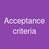 Acceptance criteria