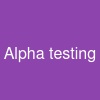 Alpha  testing