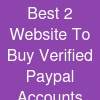 Best 2 Website To Buy Verified Paypal Accounts