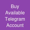 Buy Available Telegram Account