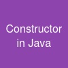 Constructor in Java