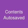 Contents Autosaved