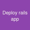 Deploy rails app