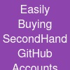 Easily Buying Second-Hand GitHub Accounts
