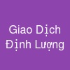 Giao Dịch Định Lượng
