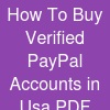 How To Buy Verified PayPal Accounts in Usa | PDF
