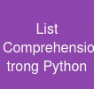List Comprehension trong Python