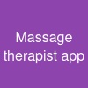 Massage therapist app