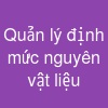 Quản lý định mức nguyên vật liệu