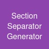 Section Separator Generator