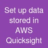 Set up data stored in AWS Quicksight