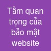 Tầm quan trọng của bảo mật website