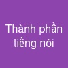 Thành phần tiếng nói