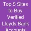 Top 5 Sites to Buy Verified Lloyds Bank Accounts