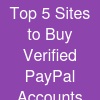Top 5 Sites to Buy Verified PayPal Accounts